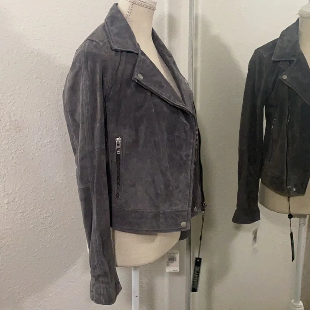 BLANKNYC Silver Screen Suede Moto Jacket - Picture 3 of 13